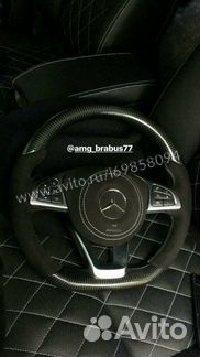 Карбоновый руль Алькантара AMG для Mercedes G C GL