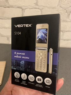 Телефон vertex золотой