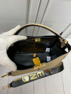 Новая женская сумка Fendi бежевая
