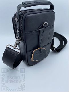 Кожаная мужская сумка через плечо, на ремень Oscar