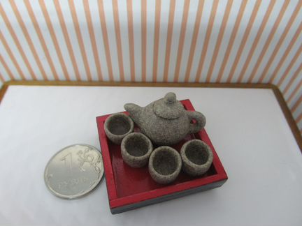 Чайный набор для кукол 1к12, Бабби. фарфор