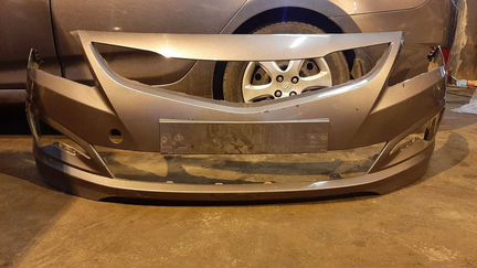 Бампер передний hyundai solaris