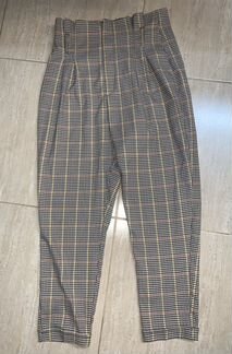 Брюки капри Bershka в клетку