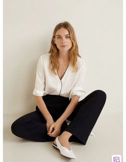 Новая белая блузка Mango XS