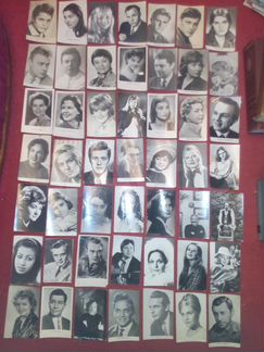 Открытки артисты и кадры из фильмов. Все вместе