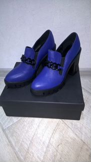 Кожаные ботильоны