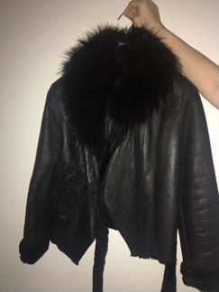 Утепленная кожаная куртка