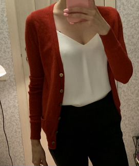 Кашемировый кардиган Massimo dutti