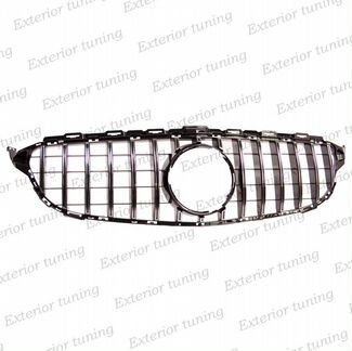 Решетка GT дизайн Mercedes C 205 хром без камеры