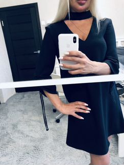 Платье с чокером новое Zara