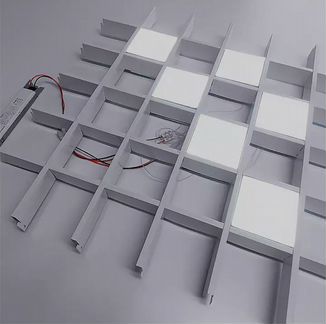 Светильники для потолка грильято, армстронг, споты