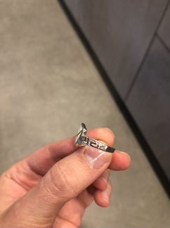 Кольцо с опалом из серебра