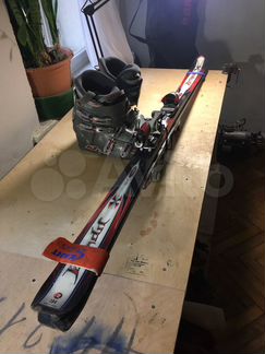 Горнолыжный комплект горные лыжи и лыжные ботинки
