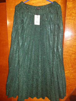 Юбка блестящая