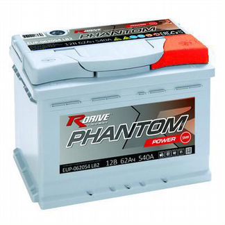 Аккумулятор RDrive 62Ач обрат пол. EUP-062054LB2