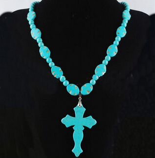 Крест бирюзовый