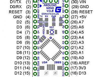 Схема ардуино нано atmega328p