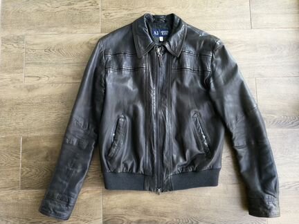 Armani Jeans куртка кожа