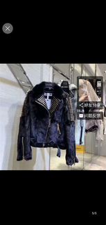 Шубка с шипами цвета