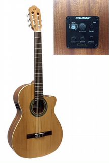 Almansa 400 Гитара классическая с вырезом, тюнером