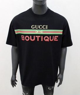 Футболка Gucci 2020 boutique черн/белая