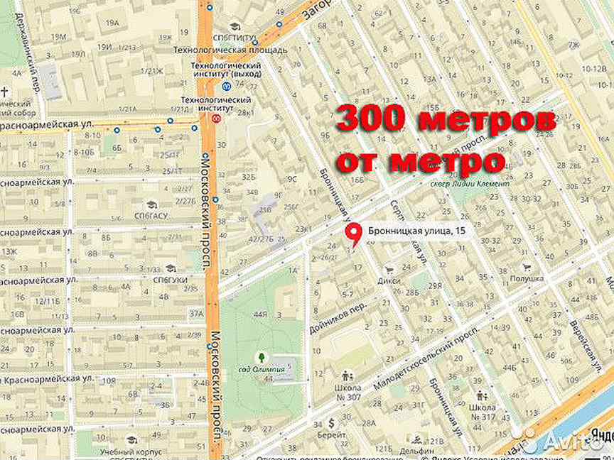 Спб карта бронницкая 32