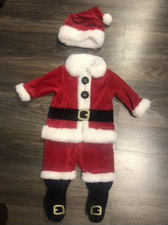 Новогодний Костюм Санты 3-6 мес мазакея