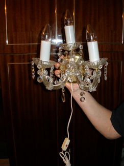 Бра хрустальная