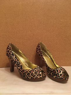 Туфли леопардовые на каблуке Centro