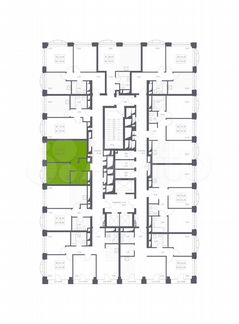 1-к апартаменты, 35.2 м², 5/24 эт.