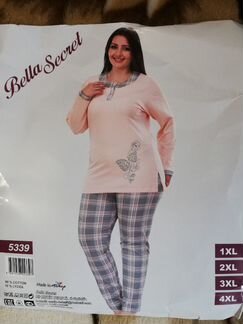 Костюм домашний с брюками большого размера