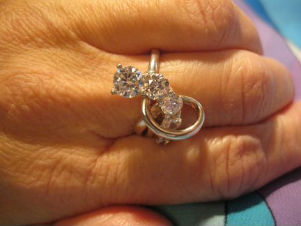 Серьги.кольцо.серебро 925.Харьковский ювелир.завод