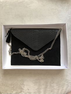 Кожаная замшевая сумка