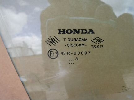 Стекло переднее правое Хонда Легенда 2008 год