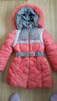 Пальто для девочки на рост 122- 128