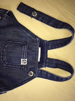 Комбинезон джинсовый утепленный 86см Gloria jeans