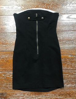Платье чёрное бандажное р.42-44 в стиле balmain