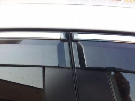 Дефлекторы VW Passat хром нержавеющий молдинг