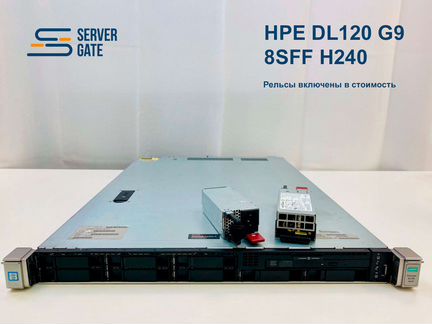 Сервер HP DL120 Gen9 8SFF 1x E5-2640v3 64 GB