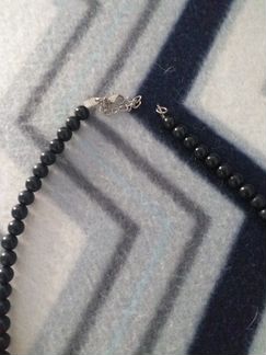 Колье из черного Агата