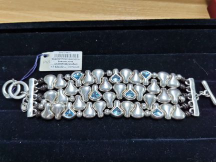 Браслет Ciklon с кристаллами Swarovski, серьги дли