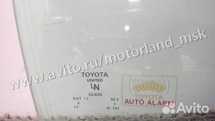 Стекло боковой двери правое переднее Toyota Sequoi