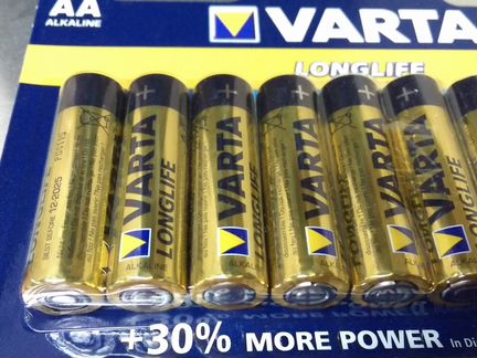 Упаковка 10 батареек Varta Longlife R6