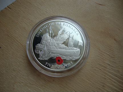 Гибралтар 5 фунтов 2004 2005 Вторая мировая война