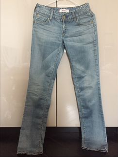 Джинсы Levi’s Slim fit голубые с потертостями