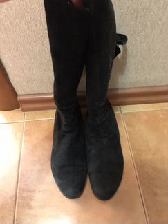 Сапоги из замши 39 размера