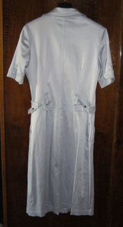 Светло-серое платье Sela (смесовый хб)