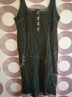 Джинсовый сарафан 54-56р