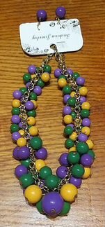 Комплект бусы плюс серьги