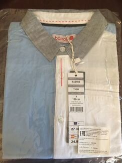 Рубашка Boboli размер 7 лет - новая длин.рукав